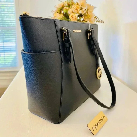 Michael Kors Charlotte Top Zip Tote shoulder bag black - Picture 10 of 10